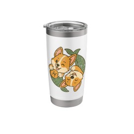Pisces Corgi Mermaid Zodiac Dogs Stainless Steel Insulated Tumbler