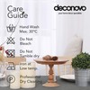 Deconovo Solid Faux Linen Rectangle Tablecloth Water Resistant Table Cloth