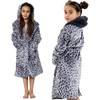 A2Z 4 Kids Soft Leopard Print Bathrobe Dressing Gown Nightwear