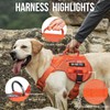 OneTigris No Pull Tactical Dog Mesh Harness for Medium Dogs,