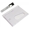 Customcard ltd® - Clear Landscape 1 Clip ID Card Holder