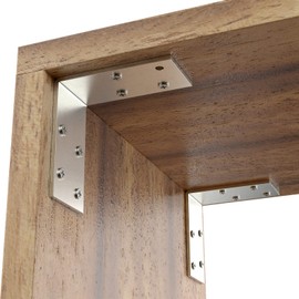 KOMOHOM (25 Pcs) L Brackets Heavy Duty 12-ga, Angle Bracket 3"x3" Angle Iron Galvanized Corner Brace Large Corner for Wood 90 Degree L Shape Bracket for Furniture,Bed,Timber,Shelf