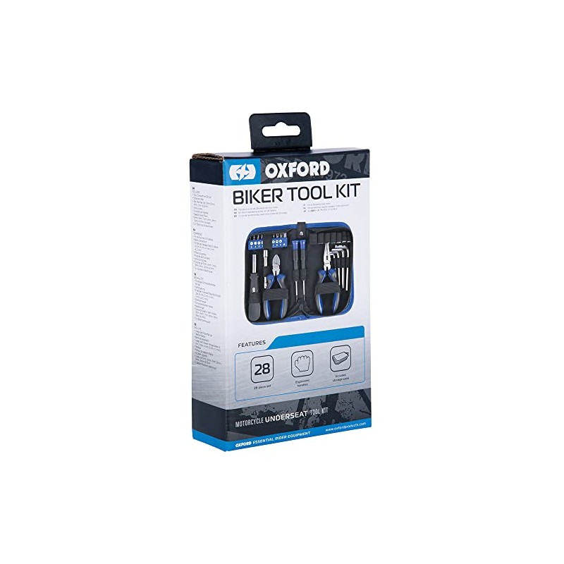 Oxford Biker Toolkit 28 Piece Set with Case