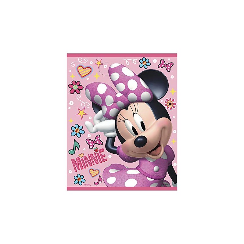Iconic Minnie Mouse Plastic Loot Bags - 11" x 7.5",