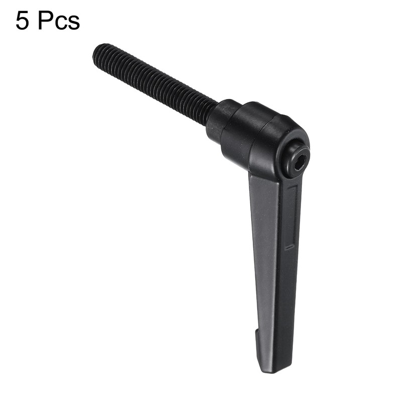 sourcing map 5pcs Adjustable Clamping Lever Handle M8 x 50mm