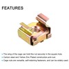 sourcing map M4 Cage Nuts for Server Rack Cabinet, Carbon
