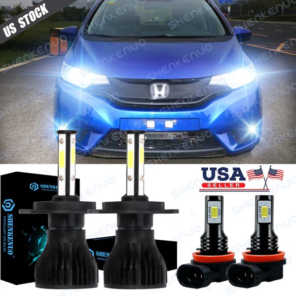 SHENKENUO For Honda Fit 2006-2020 LED Headlight Kit 6000K High/Low