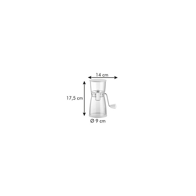 Tescoma 630071 Granellatore, Plastica, Giallo/Trasparente, 14.8x9x22 cm