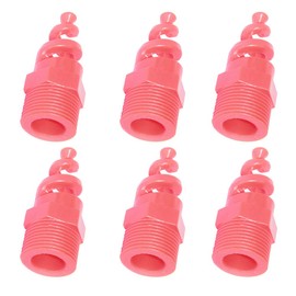 Beduan 1/2" Spiral Cone Nozzle Plastic Atomized Dust Remove Sprayer for Gas Cooling, Washing, Fire Proof (Pack of 6)