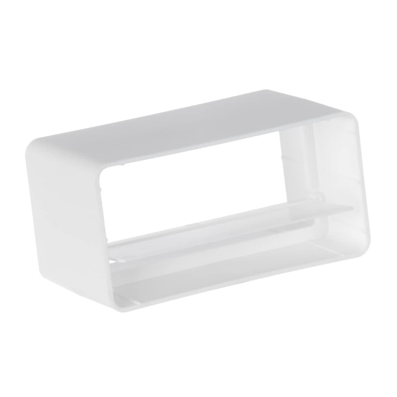 110x55mm Duct Connector with Non-Return Damper Flap - Straight Joint