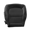 Driver or Passenger Side Bottom Leather Seat Cover Black Compatible