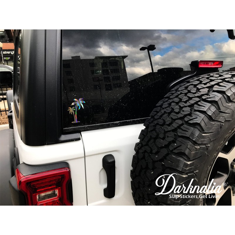 Darknalia | Palm Tree Beach Vibes Car Window Decal Sticker