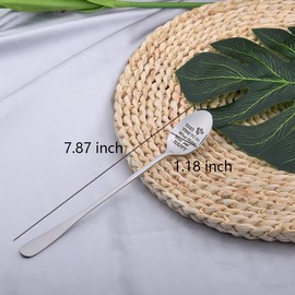 Encouragement Gifts Spoon for Men Women Take Time to Do What Makes Your Soul Happy Engraved Spoons for Coffee Tea Lovers Christmas Birthday Gifts for Best Friends Inspirational Quotes Gifts for Boys