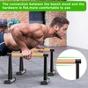 Dolibest Push-Up Bar, 12'' High Parallettes Bars with 8 Rubber