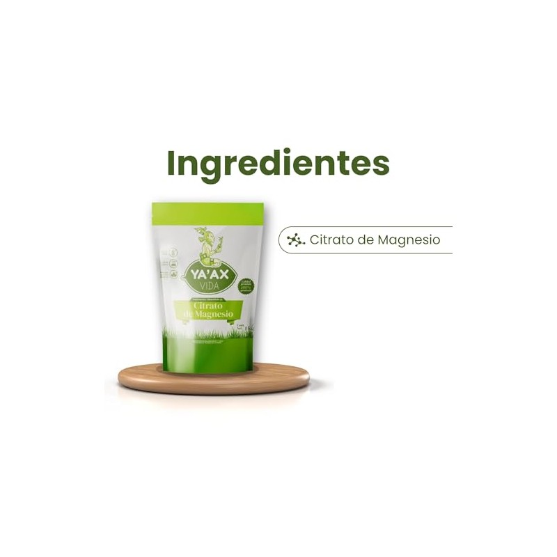 Citrato De Magnesio Puro1 Kg Yaax Vida