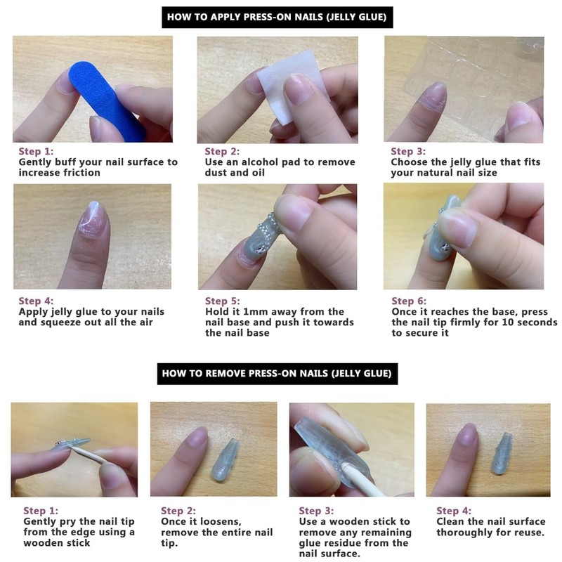 WhyNotNailIt Daydream Believer Press-On Nails | 10-Pc Set | Abstract