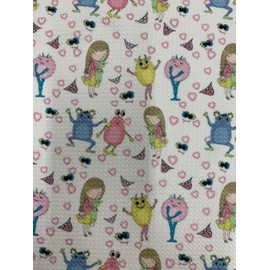 Dorothy Girl & Monsters Printed Bullet Stretch Fabric for Ribbons, Head Wraps, Top Knots, Clothes, Costumes, Crafts - 10179