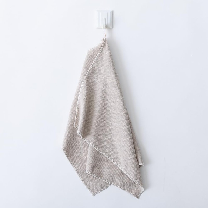 Teijin Achikocchi Dish Towel, Beige, Thin Edition, Medium Size
