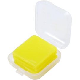 1 Box/6 Pcs Square Diamond Painting Clay Diamond Art Glue Painting Wax Drilling Mud Diamond Painting Wax with Storage Box Diamond Painting Kits (2.5 x 2.5 cm) (Yellow)