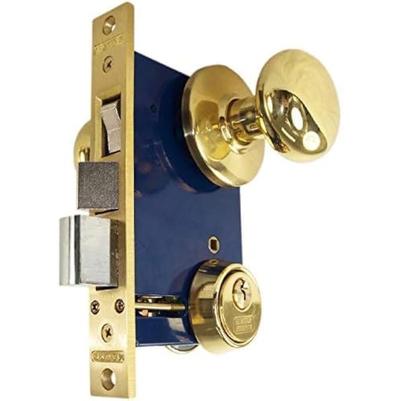 Marks 22AC LHR Double Cylinder Iron Gate Ornamental Mortise Lock