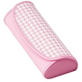 Meigan Checkered Pattern Cute Eyeglass Case Pink 2925-03