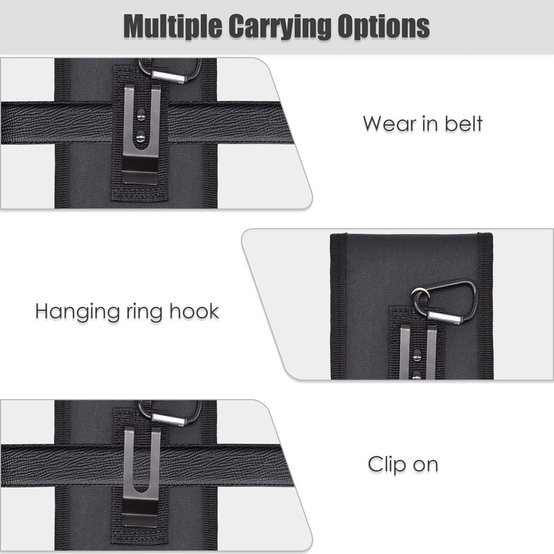 KATOLK Dual Phone Holster, Large Smartphone Pouch, Belt Clip Tool