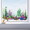 JarThenaAMCS Large Summer Window Clings Ocean Themed Seaweed Coral Window