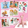 TOAOB 10 Set Doll Joints 45 mm White Plastic Animals
