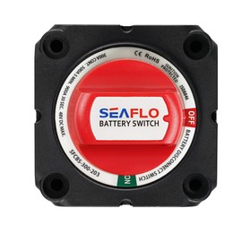 SEAFLO 12V/24V/48V Battery Disconnect Switch Isolator Switch for Marine, Boat, Car, RV, and ATV Vehicles (On/Off)