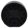 Fujiboeki 99230 Liam Table Clock, Black, Diameter 5.3 inches (13.4