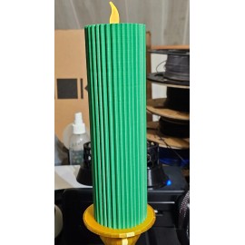 Power Rangers Green Candle Tea Light With Gold Candle Stick Prop Display