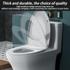 Toilet Seat, Soft Close V Shape Toilet Seat with Adjustable