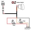 OZ-USA 10ft Power Busbar Wire Harness Kit + Rear Lights