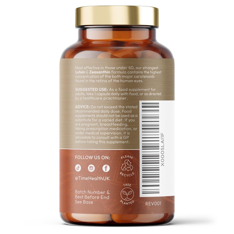 Lutein 40mg with Zeaxanthin 2mg – New Micro-encapsulated Formula –
