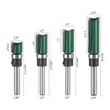 Pattern Flush Trim Bit 4 Pcs Router Bits，Top Bearing Flush