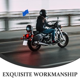 BESPORTBLE - Flagpole Holder for Flag Pole Underlay Handlebar Flagpole Holder Carrier Helmet Holder Cross Bar Flag Holder Scooter Quad Aluminium Alloy Silver
