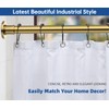 BRIOFOX Industrial Shower Curtain Rod - Rustproof Non-Slip 43-72 Inches,
