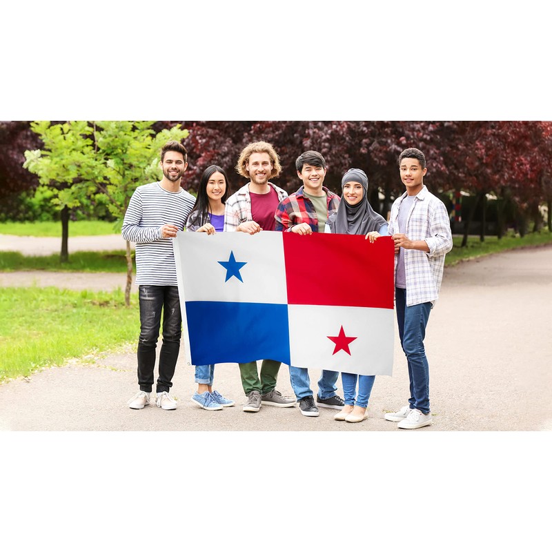 DANF Panama Flag 3x5 Feet Panamanian National Flags Polyester with