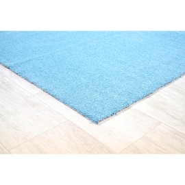 Garland Rug 4'x6' Gramercy Plush Polypropylene Washable Rectangle Bathroom Carpet, Basin Blue
