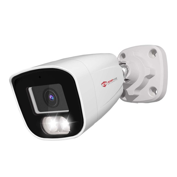 Anpviz 4MP HD PoE Camera Outdoor, Bullet IP Camera, 2.8