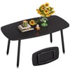 WOHOMO Folding Coffee Table Small Black Coffee Tables for Living