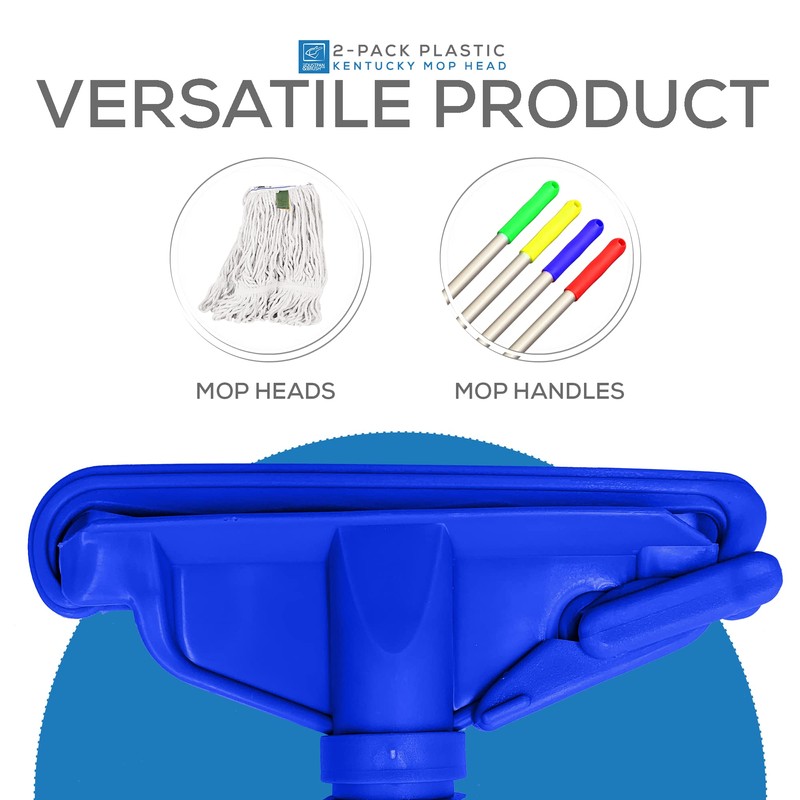 Kentucky Mop Head Clip Colour Coded, Pack of 2 Plastic