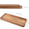 FUNSUEI 11.8 x 5.1 Inches Set of 6 Wooden Serving
