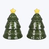 Young’s Inc Ceramic Salt Shaker, Christmas Woodland Lodge Tree Shaped