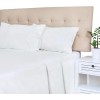 Henza.Q White Queen Sheets Set - 4 PC Hotel Luxury