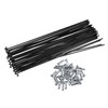 Hihaha Wheel Plated Spoke/for Bicycle/Metal / 40 Pcs Black