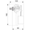 Wirquin Jollyfill 16300502 Filling Valve for Side Installation 3/8-Inch Brass