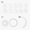 kwmobile DIY Puzzle Lampshade Flower Design Set with Ceiling Mounting