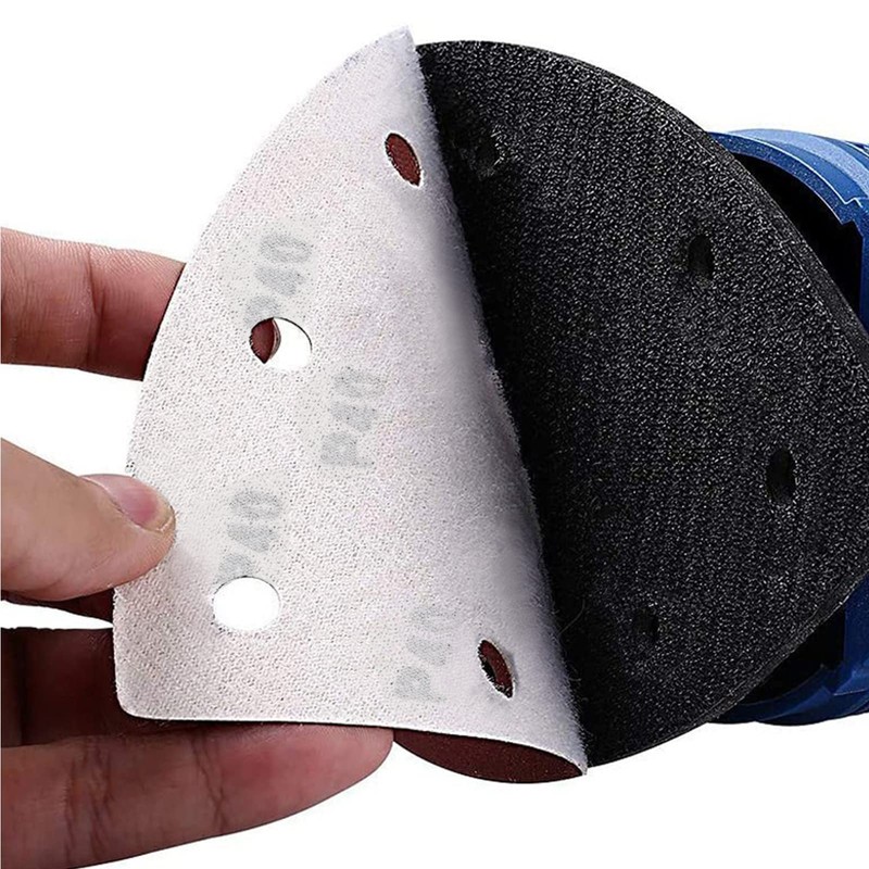 LEONTOOL 30 Pcs Mouse Sandpaper 1000 Grit 6 Hole Hook