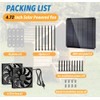 Hcirtnawi Solar Fan for Chicken Coop, 20W Solar Powered Fans